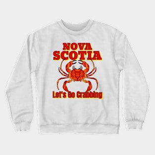 Nova Scotia, Seafood Crabs Crewneck Sweatshirt